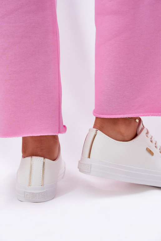 Trampki Damskie Z Eko Skóry Big Star RR274748 Białe