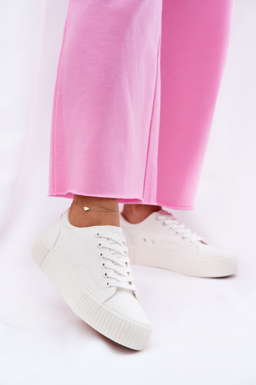 Fabric Women's Sneakers Big Star RR274405 White