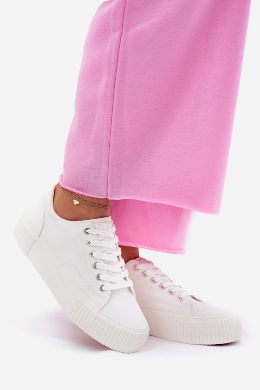 Fabric Women's Sneakers Big Star RR274405 White