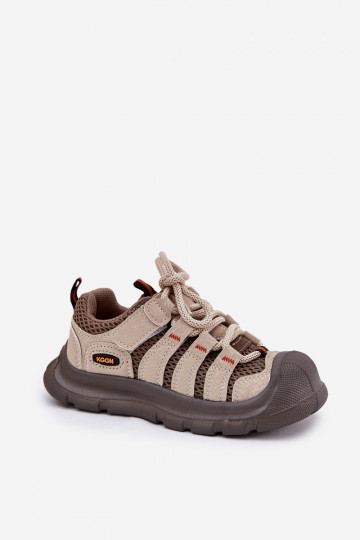 Boys Sports Trekking Shoes Beige Falenisa