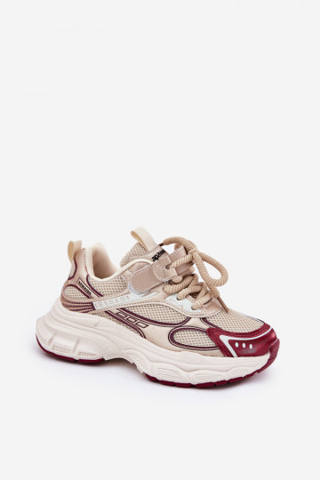 Sneakersy Dziecięce Na Grubej Podeszwie Złote Xairana