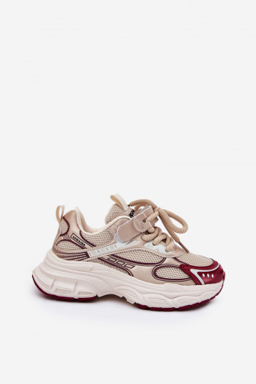 Sneakersy Dziecięce Na Grubej Podeszwie Złote Xairana 2