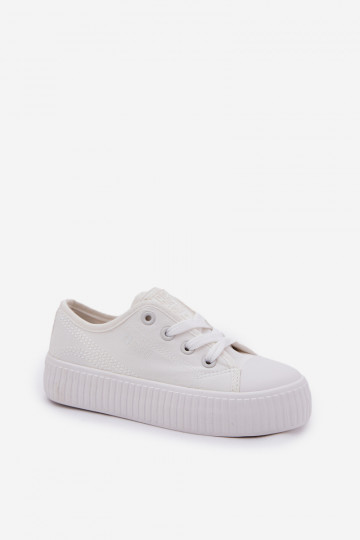 Children's Lace-Up Sneakers Big Star RR374009 White