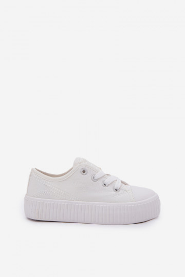 Children's Lace-Up Sneakers Big Star RR374009 White 2