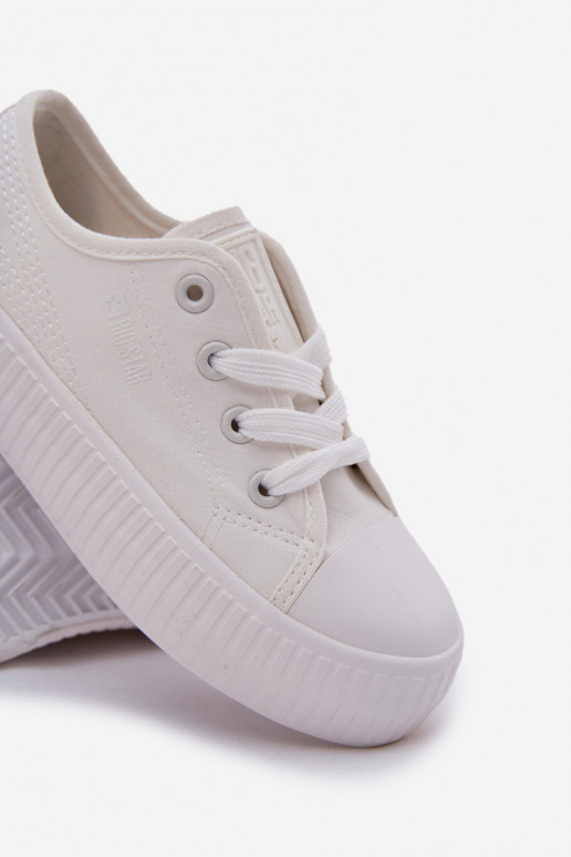 Children's Lace-Up Sneakers Big Star RR374009 White