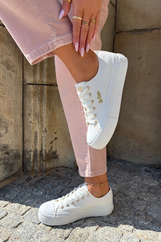 Womens Sneakers On Platform Lee Cooper LCW-25-02-3289 White Womens Sneakers On Platform Lee Cooper LCW-25-02-3289 White