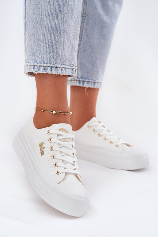 Womens Sneakers On Platform Lee Cooper LCW-25-02-3289 White Womens Sneakers On Platform Lee Cooper LCW-25-02-3289 White