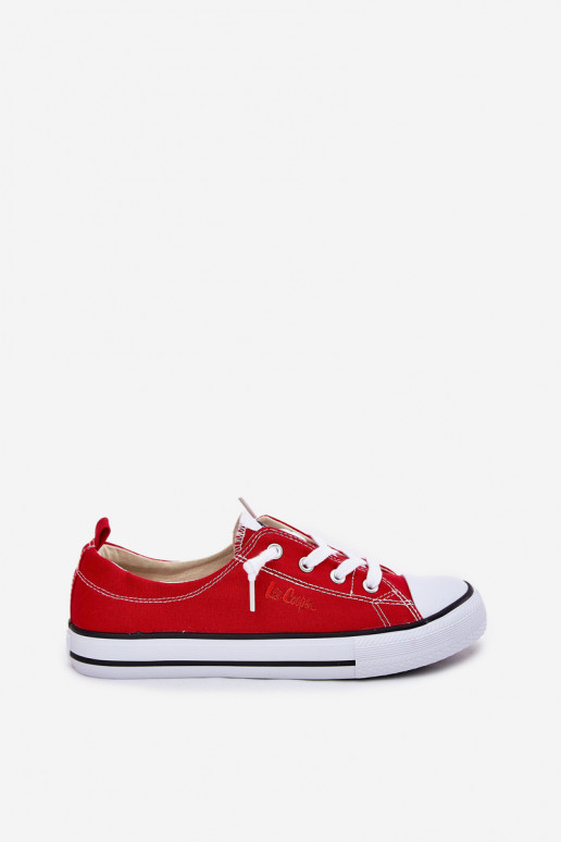 Women's Fabric Sneakers Lee Cooper LCW-25-02-3298L Red Women's Fabric Sneakers Lee Cooper LCW-25-02-3298L Red