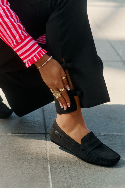 Women's Suede Loafers Big Star RR274948 Black Women's Suede Loafers Big Star RR274948 Black