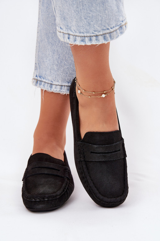 Women's Suede Loafers Big Star RR274948 Black Women's Suede Loafers Big Star RR274948 Black