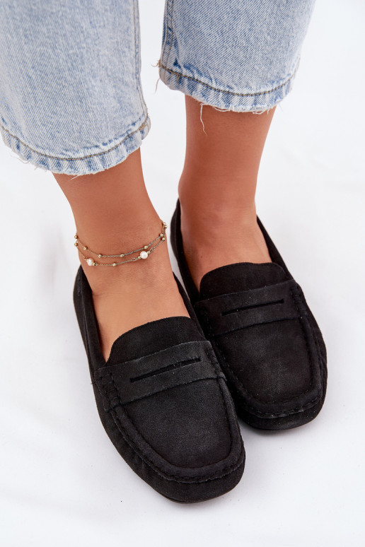 Women's Suede Loafers Big Star RR274948 Black Women's Suede Loafers Big Star RR274948 Black