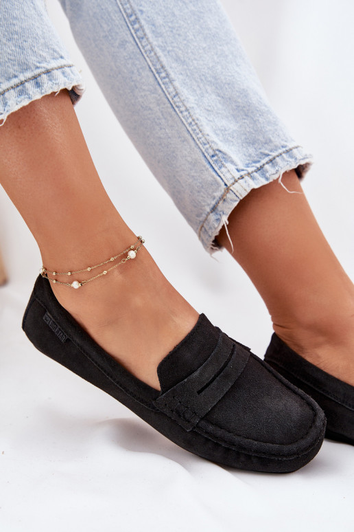 Women's Suede Loafers Big Star RR274948 Black Women's Suede Loafers Big Star RR274948 Black