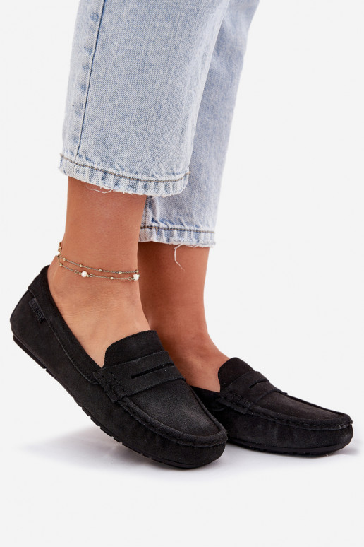 Women's Suede Loafers Big Star RR274948 Black Women's Suede Loafers Big Star RR274948 Black