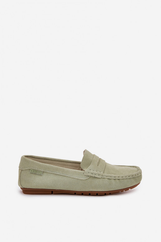 Ladies Suede Moccasins Big Star RR274945 Green