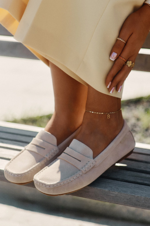 Suede Women's Loafers Big Star RR274947 Beige Suede Women's Loafers Big Star RR274947 Beige