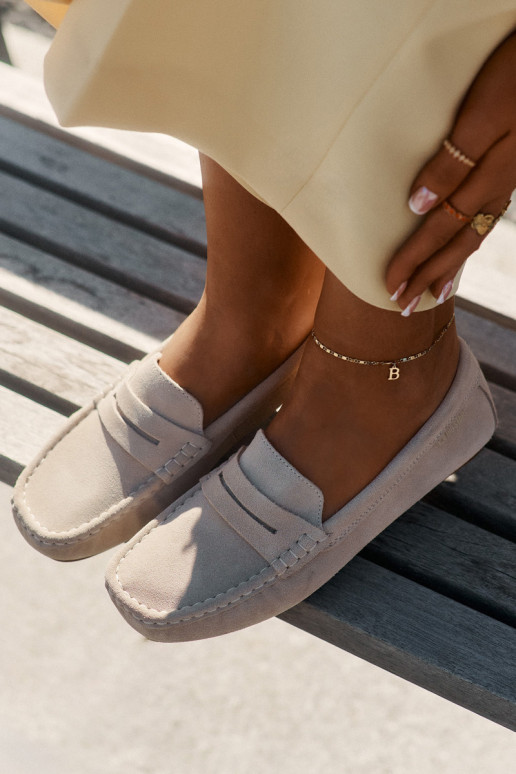 Suede Women's Loafers Big Star RR274947 Beige Suede Women's Loafers Big Star RR274947 Beige