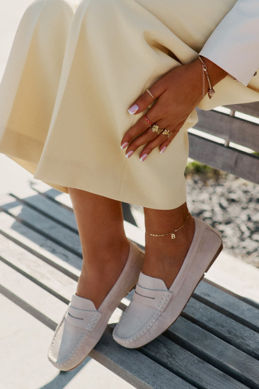 Suede Women's Loafers Big Star RR274947 Beige Suede Women's Loafers Big Star RR274947 Beige