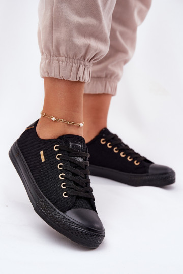 Ladies Fabric Sneakers Big Star RR274765 Black