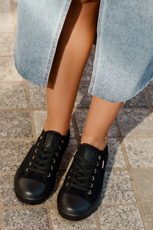 Ladies Fabric Sneakers Big Star RR274765 Black