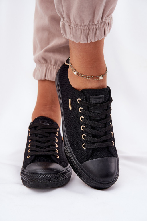 Ladies Fabric Sneakers Big Star RR274765 Black