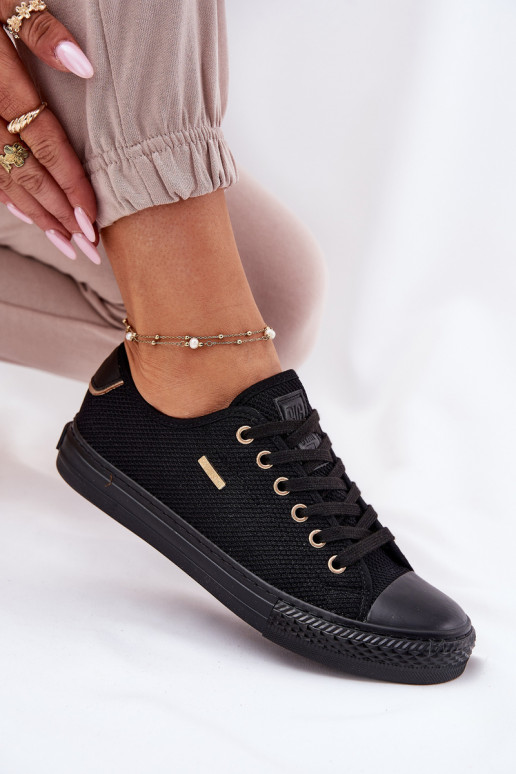 Ladies Fabric Sneakers Big Star RR274765 Black