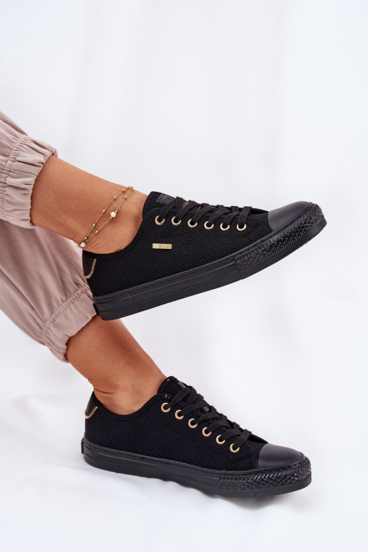 Ladies Fabric Sneakers Big Star RR274765 Black