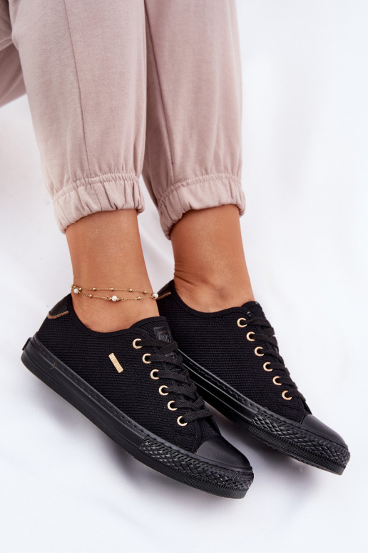 Ladies Fabric Sneakers Big Star RR274765 Black