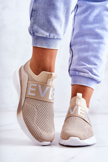 Damskie Buty Sportowe Wsuwane Beżowe Lorane 2