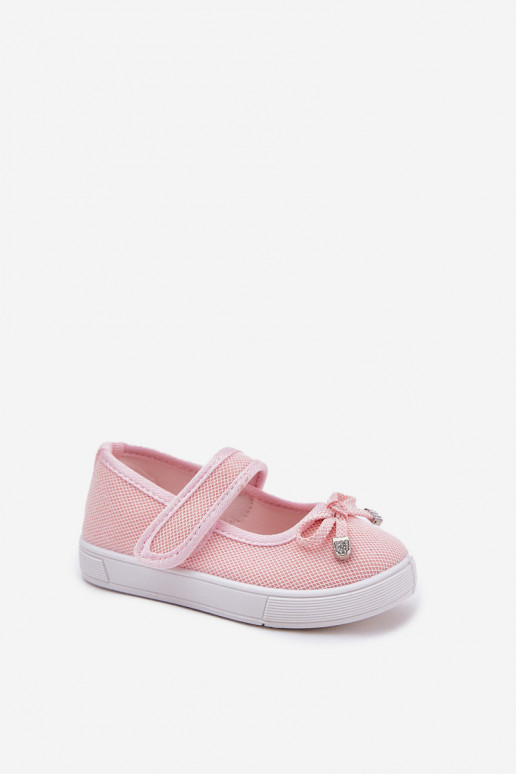 Children's ballet flats with bow pink Amirinas Children's ballet flats with bow pink Amirinas