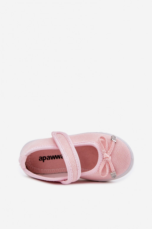 Children's ballet flats with bow pink Amirinas Children's ballet flats with bow pink Amirinas