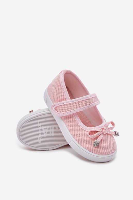 Children's ballet flats with bow pink Amirinas Children's ballet flats with bow pink Amirinas