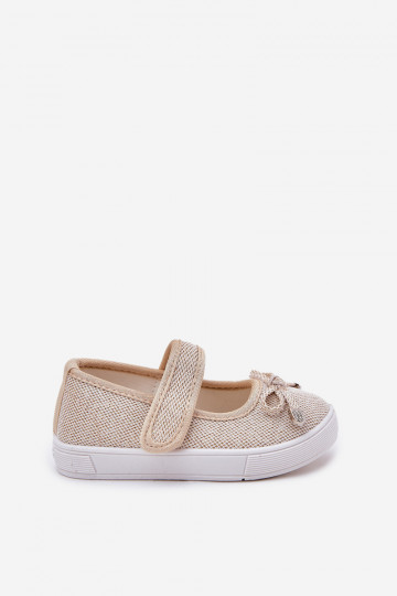 Children's Ballerinas With Bow Golden Amirinas 2