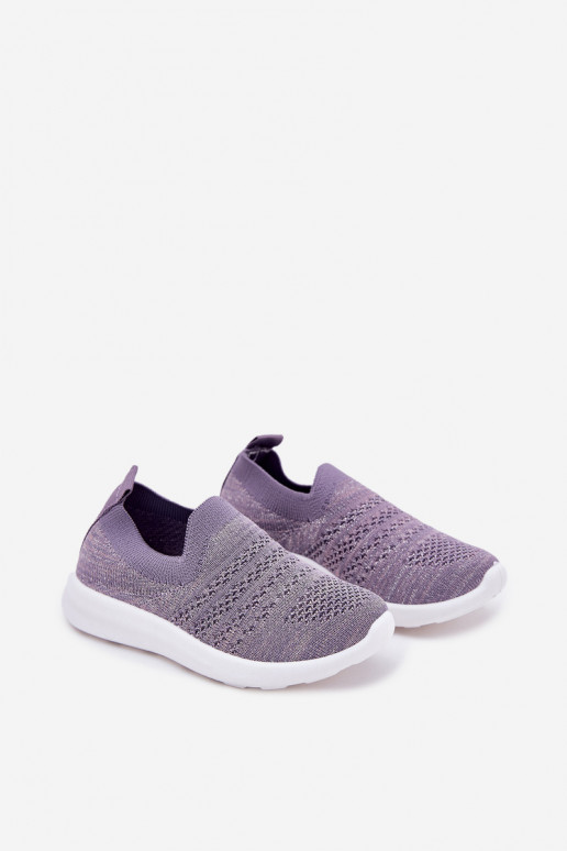 Children's Slip-On Sports Shoes Purple Grinala