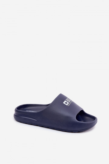Men's Foam Slippers With Logo Big Star RR174A014 Navy Blue