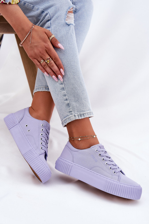 Women's Fabric Sneakers Big Star RR274406 Purple