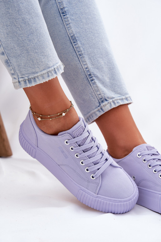 Women's Fabric Sneakers Big Star RR274406 Purple