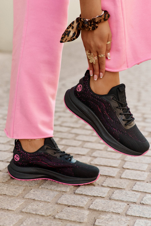 Sneakers Sports Shoes Women On Platform Big Star RR274523 HI-POLY SYSTEM Black Sneakers Sports Shoes Women On Platform Big Star RR274523 HI-POLY SYSTEM Black