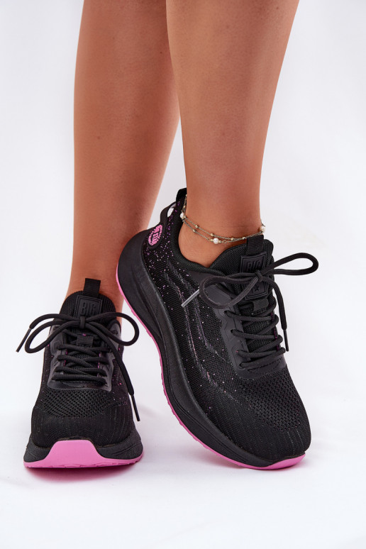 Sneakers Sports Shoes Women On Platform Big Star RR274523 HI-POLY SYSTEM Black Sneakers Sports Shoes Women On Platform Big Star RR274523 HI-POLY SYSTEM Black