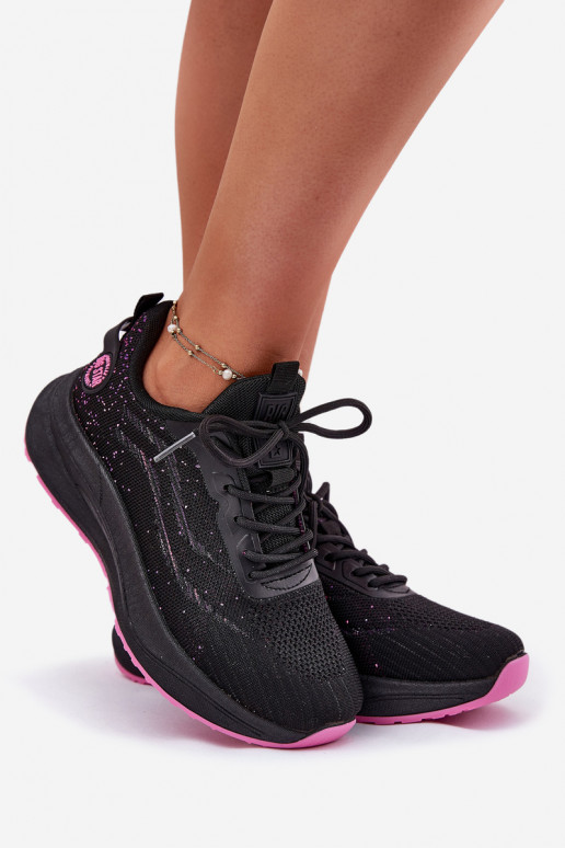 Sneakers Sports Shoes Women On Platform Big Star RR274523 HI-POLY SYSTEM Black Sneakers Sports Shoes Women On Platform Big Star RR274523 HI-POLY SYSTEM Black