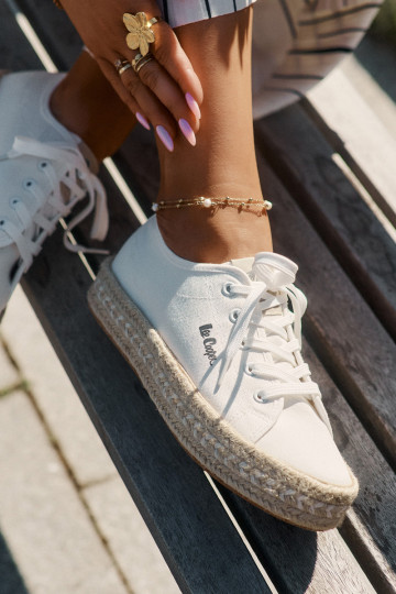 Women's Sneakers With Weaving Lee Cooper LCW-25-44-3217 White 2