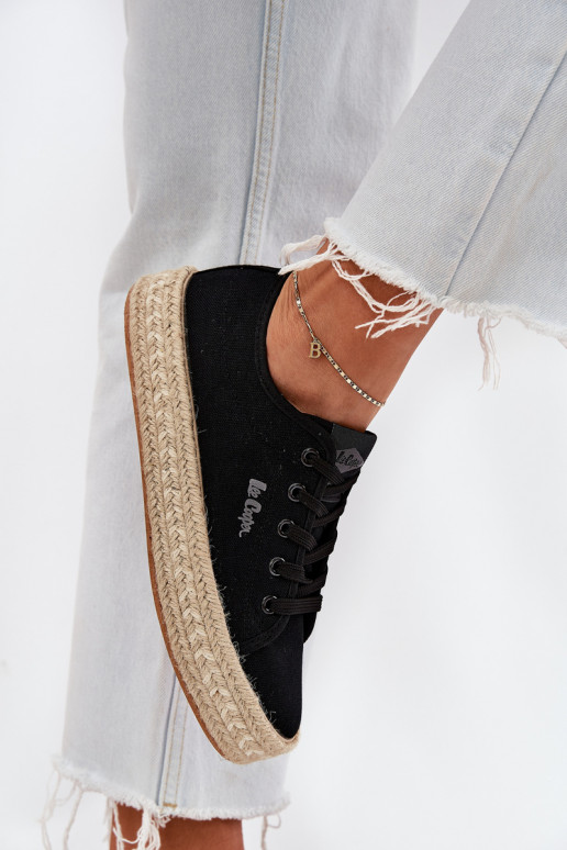 Trampki Damskie Z Plecionką Lee Cooper LCW-25-44-3216 Czarne