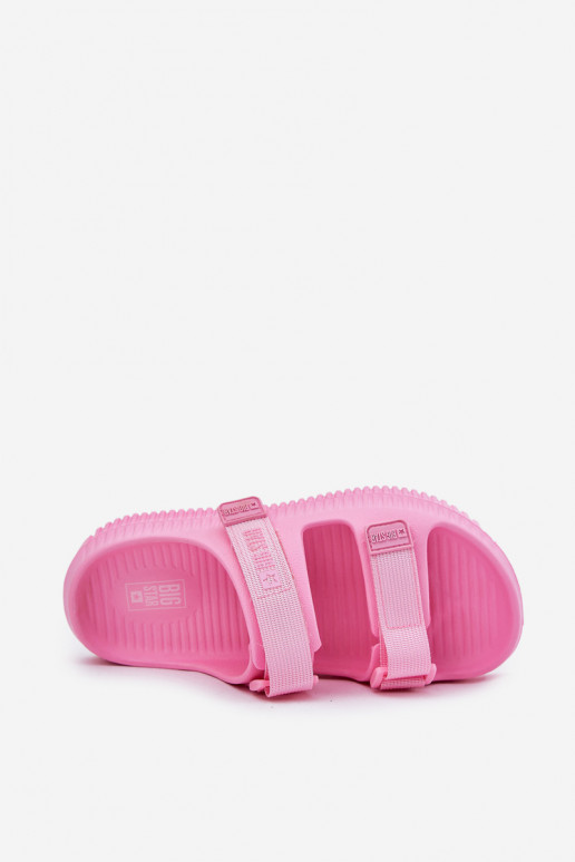 Women Foam Slippers With Velcro Big Star RR274A528 Pink Women Foam Slippers With Velcro Big Star RR274A528 Pink