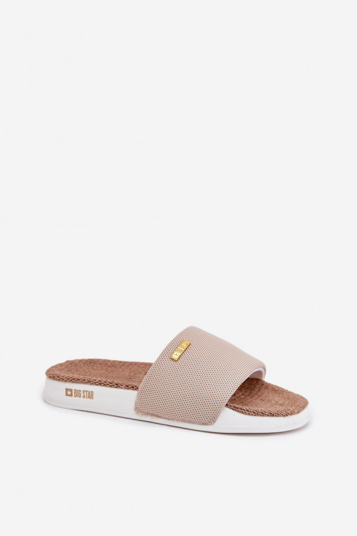 Ladies Slippers Big Star RR274A102 Beige