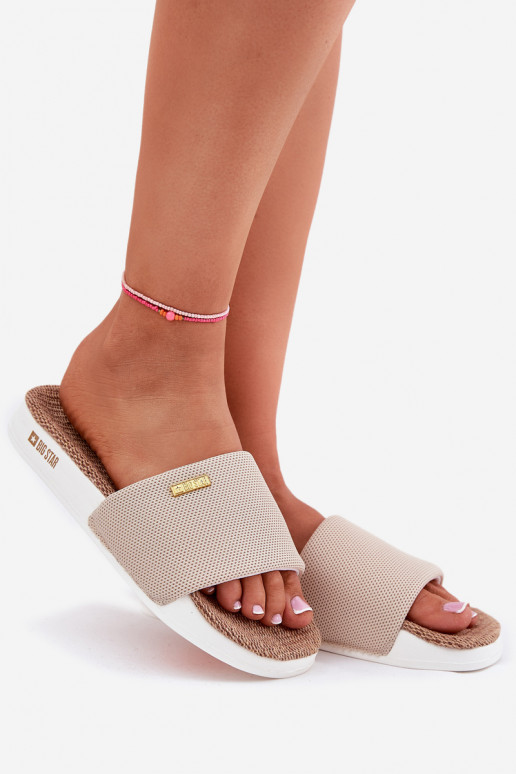 Ladies Slippers Big Star RR274A102 Beige