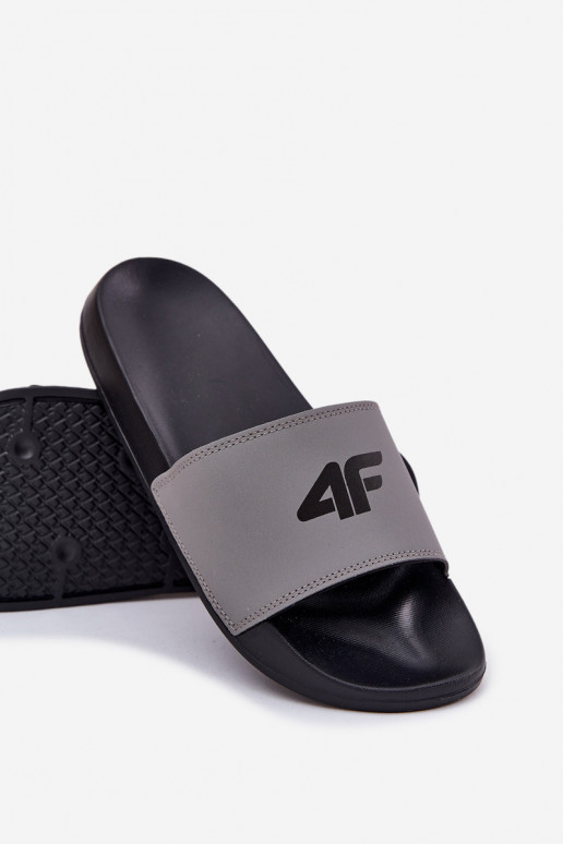 Klapki Męskie 4F 4FRMM00FSLIM011-25S Szare