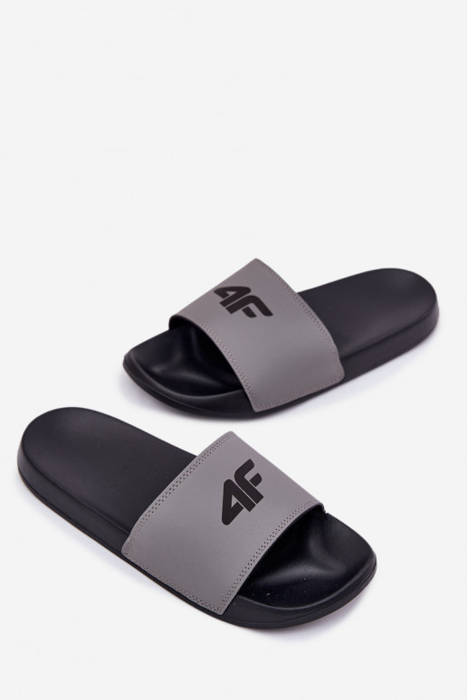 Klapki Męskie 4F 4FRMM00FSLIM011-25S Szare