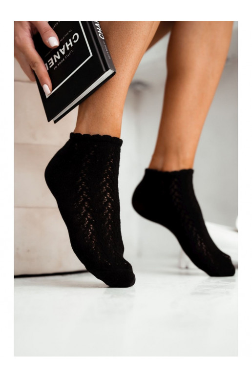 Women's ankle socks lace black Women's ankle socks lace black