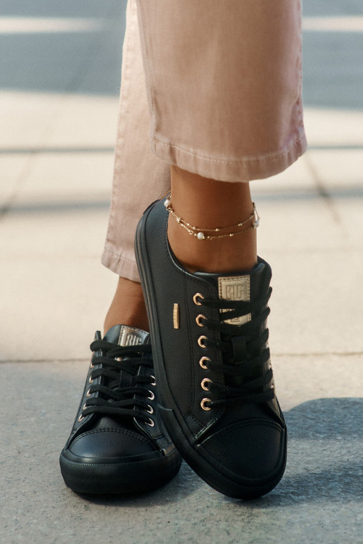 Women's Sneakers From Eco Leather Big Star RR274749 Black