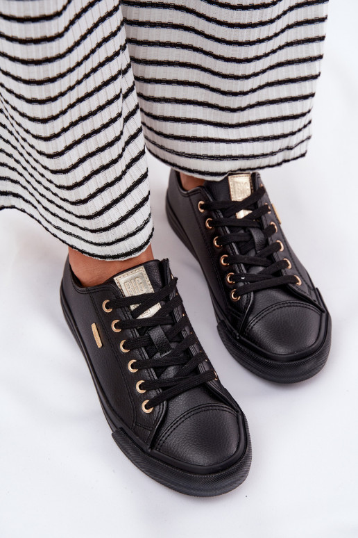 Women's Sneakers From Eco Leather Big Star RR274749 Black