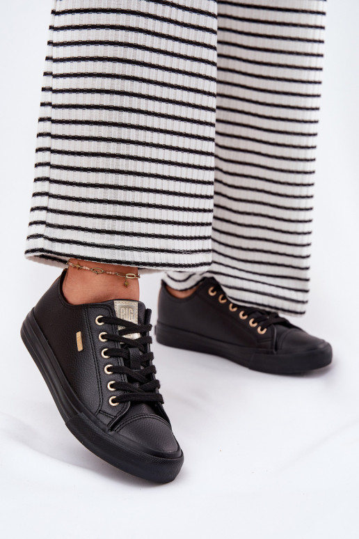 Women's Sneakers From Eco Leather Big Star RR274749 Black